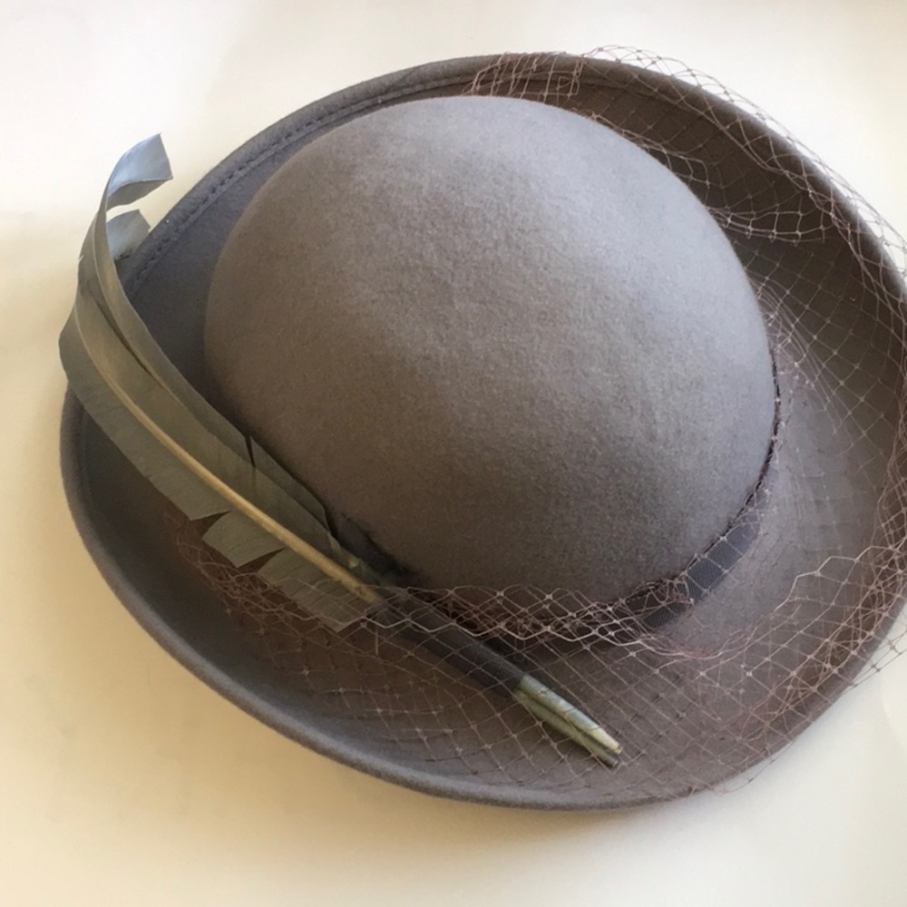 Gray Wool Hat - image 3